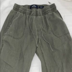 military green hollister pants